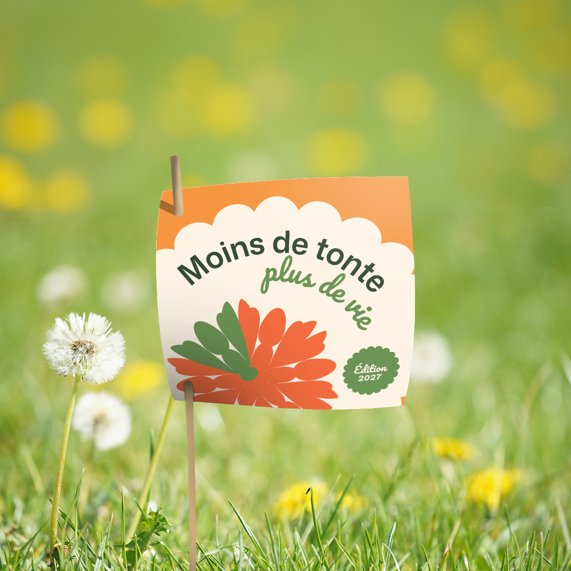 Affichette pour gazon 2027